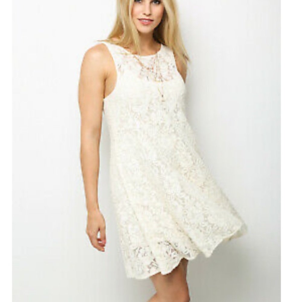 NWT Free People Lace Dress Ivory